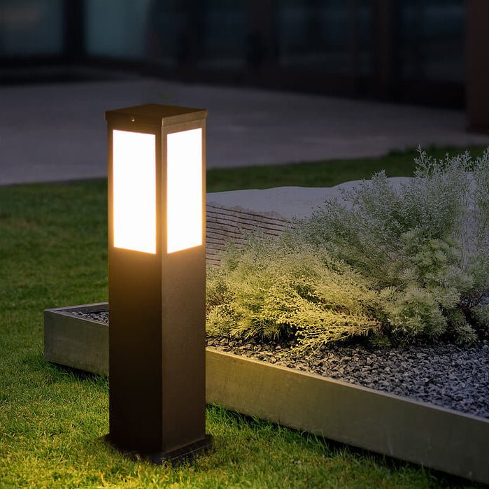 Luminária externa contemporânea solar Grande