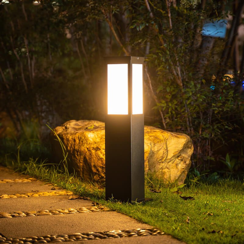 Luminária externa contemporânea solar Médio