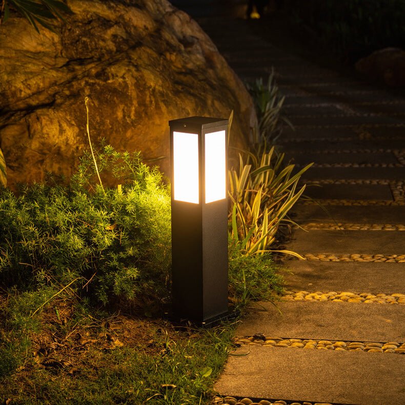 Luminária externa contemporânea solar Pequeno