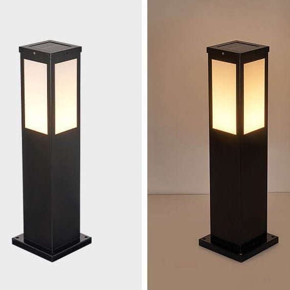 Luminária externa contemporânea solar