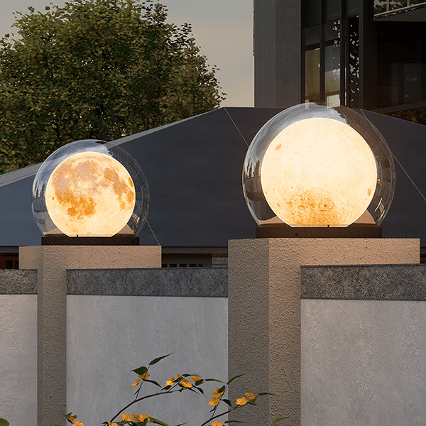 Luminária externa de Iluminação Vertical MédioDiâmetro 30cm (11.81") Estilo Lua
