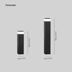 Luminária externa de LED retangular em metal da Orr Industrie Design