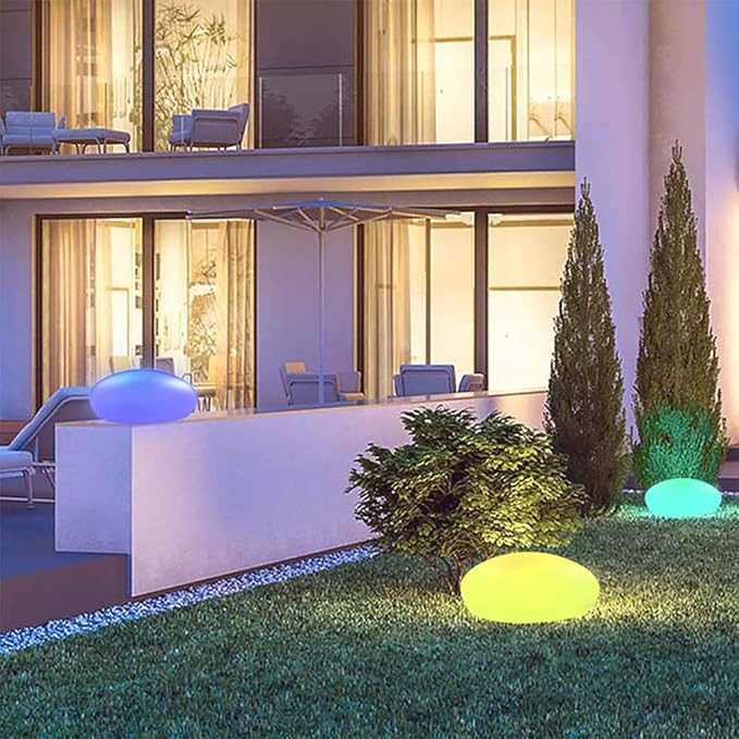 Luminária externa de Pedra de Jardim
