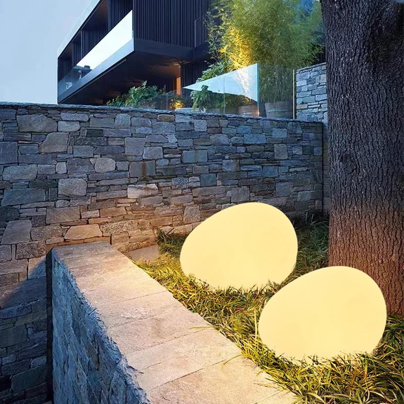 Luminária externa de Pedra de Jardim