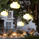 Luminária externa de Pendurar LED Minori Design Nuvem Branca em Metal/Acrílico para Jardim A
