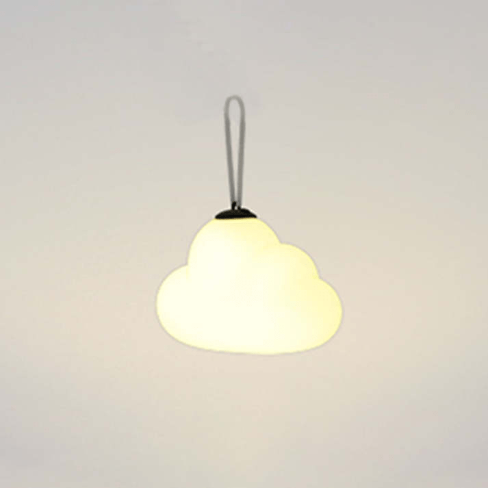 Luminária externa de Pendurar LED Minori Design Nuvem Branca em Metal/Acrílico para Jardim