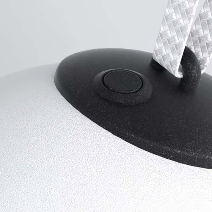 Luminária externa de Pendurar LED Minori Design Nuvem Branca em Metal/Acrílico para Jardim