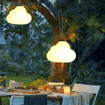 Luminária externa de Pendurar LED Minori Design Nuvem Branca em Metal/Acrílico para Jardim