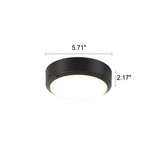 Luminária externa de alumínio LED embutida, redonda e resistente à água para áreas externas.