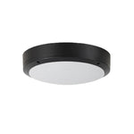 Luminária externa de alumínio LED embutida, redonda e resistente à água para áreas externas.