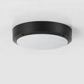 Luminária externa de alumínio LED embutida, redonda e resistente à água para áreas externas.