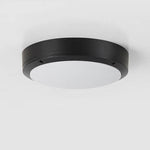 Luminária externa de alumínio LED embutida, redonda e resistente à água para áreas externas.