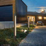 Luminária externa de design contemporâneo em LED, estrutura em metal e acrílico. Grande