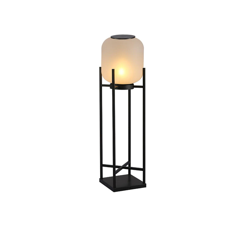 Luminária externa de piso solar para área externa ∅ 9.0″ x L 9.0″ x A 39.4″ Dia 23cm x L 23cm x A 100cm Versão solar Luz quente