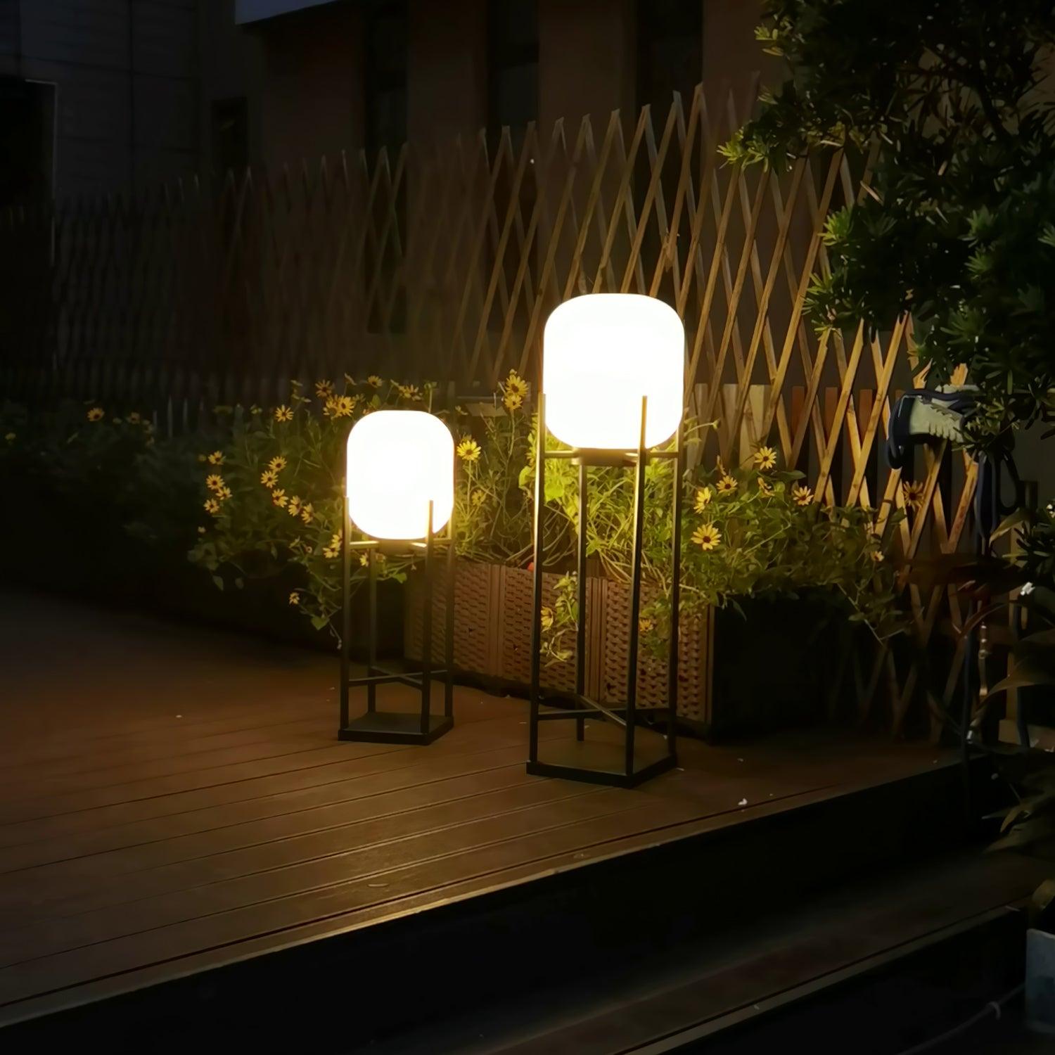 Luminária externa de piso solar para área externa