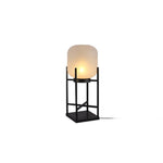 Luminária externa de piso solar para áreas externas ∅ 9.0″ x L 9.0″ x A 18.9″ Diâmetro 23cm x Largura 23cm x Altura 48cm Versão com fio