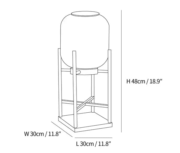 Luminária externa de piso solar para áreas externas