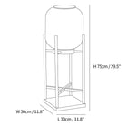 Luminária externa de piso solar para áreas externas