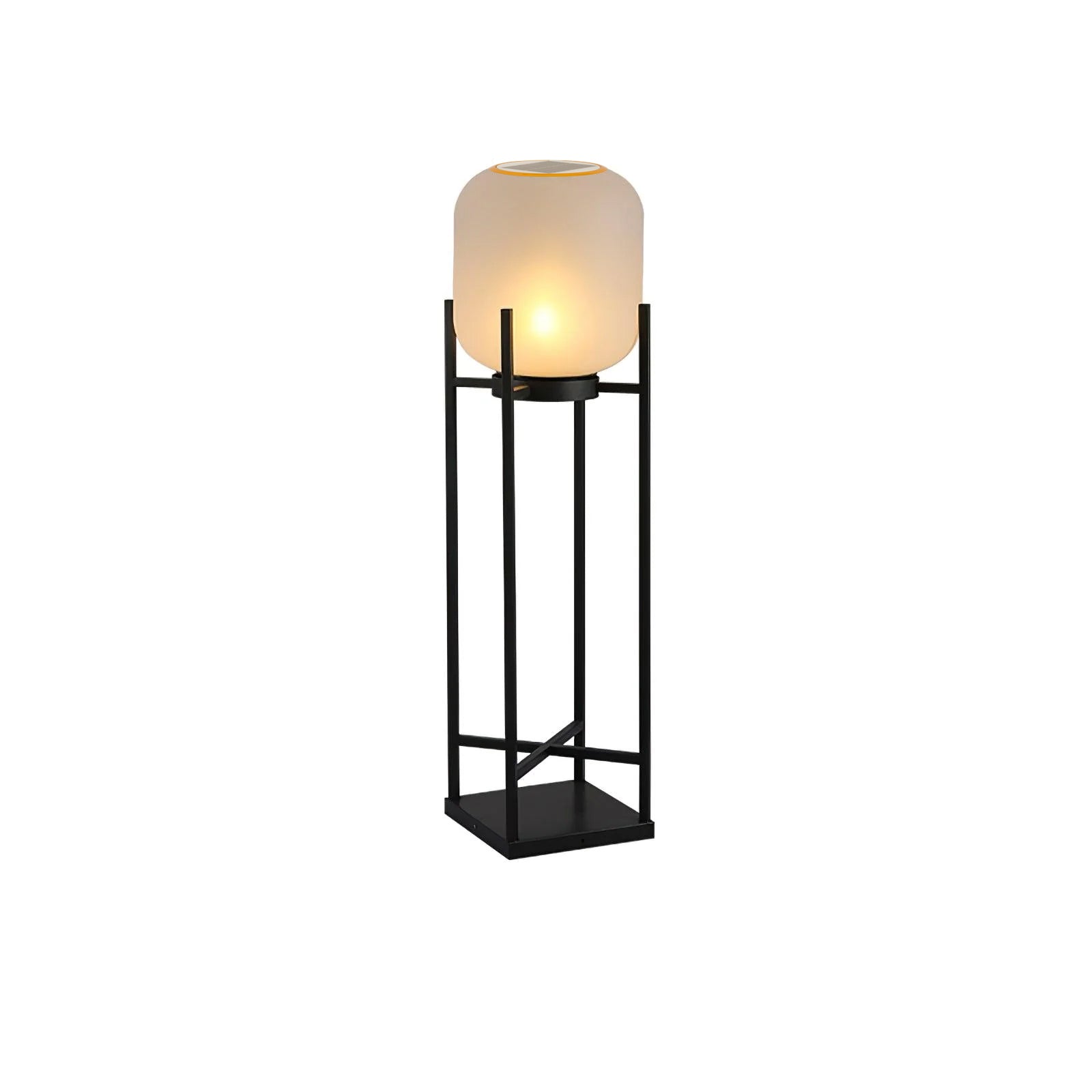 Luminária externa de piso solar para áreas externas