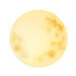 Luminária externa em formato de lua para jardim
