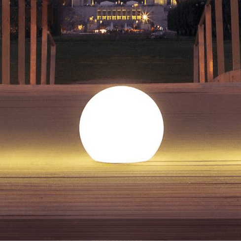 Luminária externa esférica com energia solar para jardim Diâmetro 20cm(ø7.87")