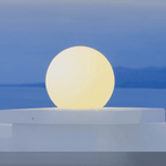 Luminária externa esférica com energia solar para jardim Diâmetro 30cm(ø11.81")