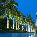 Luminária externa para decoração de árvores