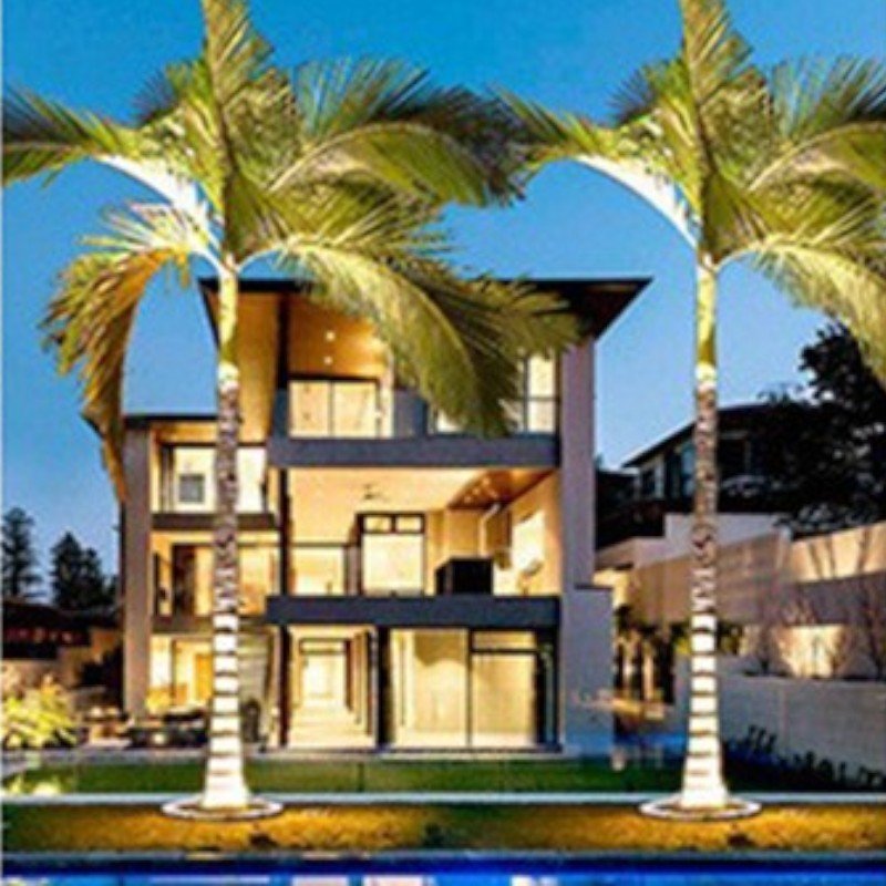 Luminária externa para decoração de árvores