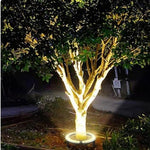 Luminária externa para decoração de árvores