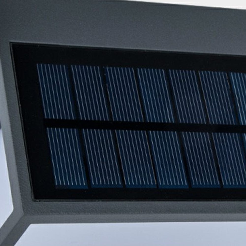 Luminária externa retangular de acrílico moderna com sensor solar impermeável IP65 para uso ao ar livre