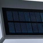 Luminária externa retangular de acrílico moderna com sensor solar impermeável IP65 para uso ao ar livre