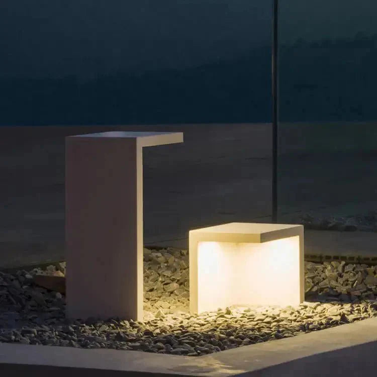 Luminária externa solar Block Lane para áreas externas Grande