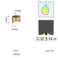 Luminária externa solar Block Lane para áreas externas