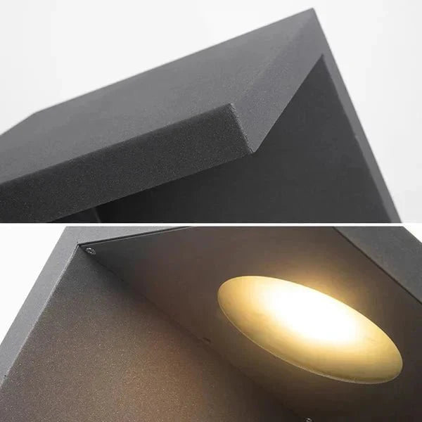 Luminária externa solar Block Lane para áreas externas