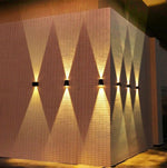 Luminária externa solar LED para parede