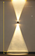 Luminária externa solar LED para parede