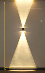 Luminária externa solar LED para parede