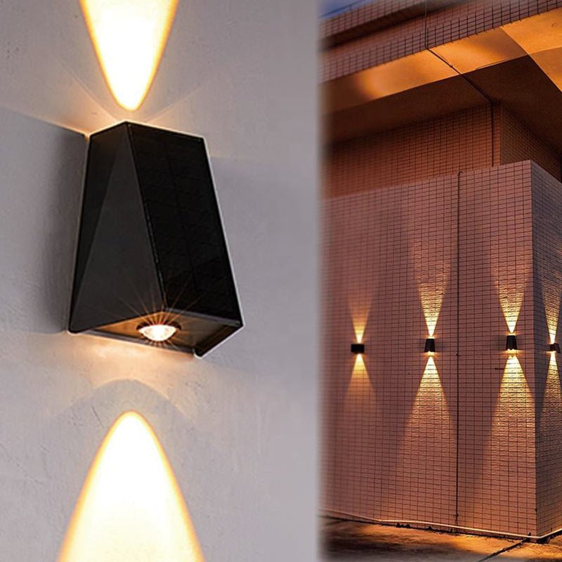 Luminária externa solar LED para parede