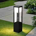 Luminária externa solar Nimbus Cubo 60cm Aberto