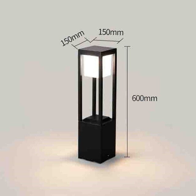 Luminária externa solar Nimbus Cubo 60cm