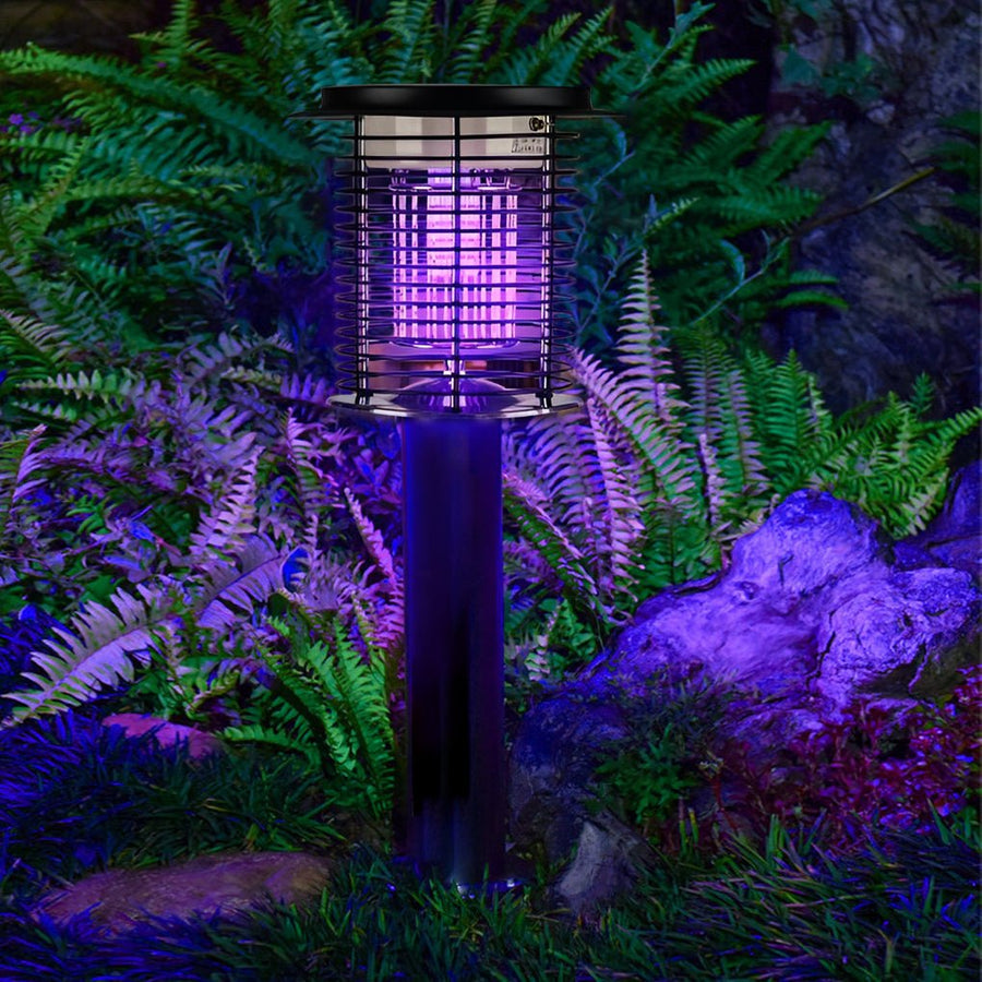 Luminária externa solar USB dupla à prova d'água com tecnologia de vibrações para repelir mosquitos