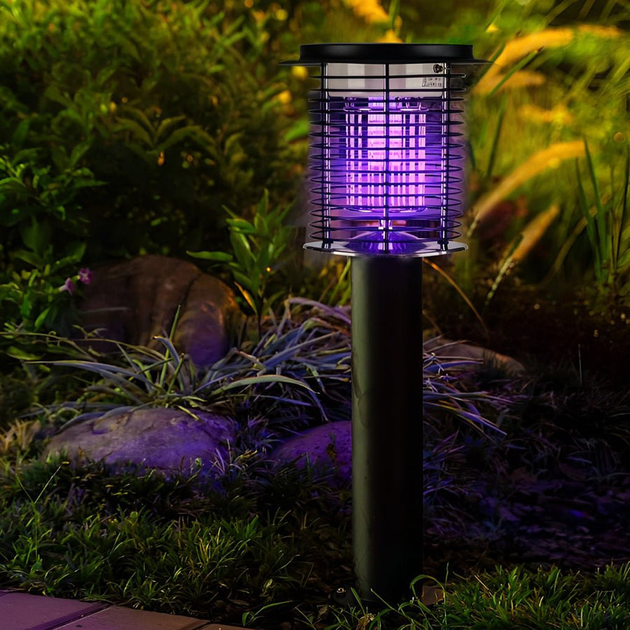 Luminária externa solar USB dupla à prova d'água com tecnologia de vibrações para repelir mosquitos