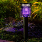Luminária externa solar USB dupla à prova d'água com tecnologia de vibrações para repelir mosquitos