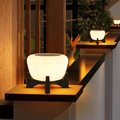 Luminária externa solar para áreas externas Modelo B - Diâmetro 30cm x Altura 19.5cm ø11.81" x H7.68"