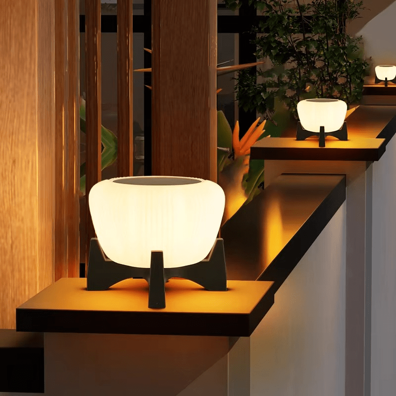 Luminária externa solar para áreas externas