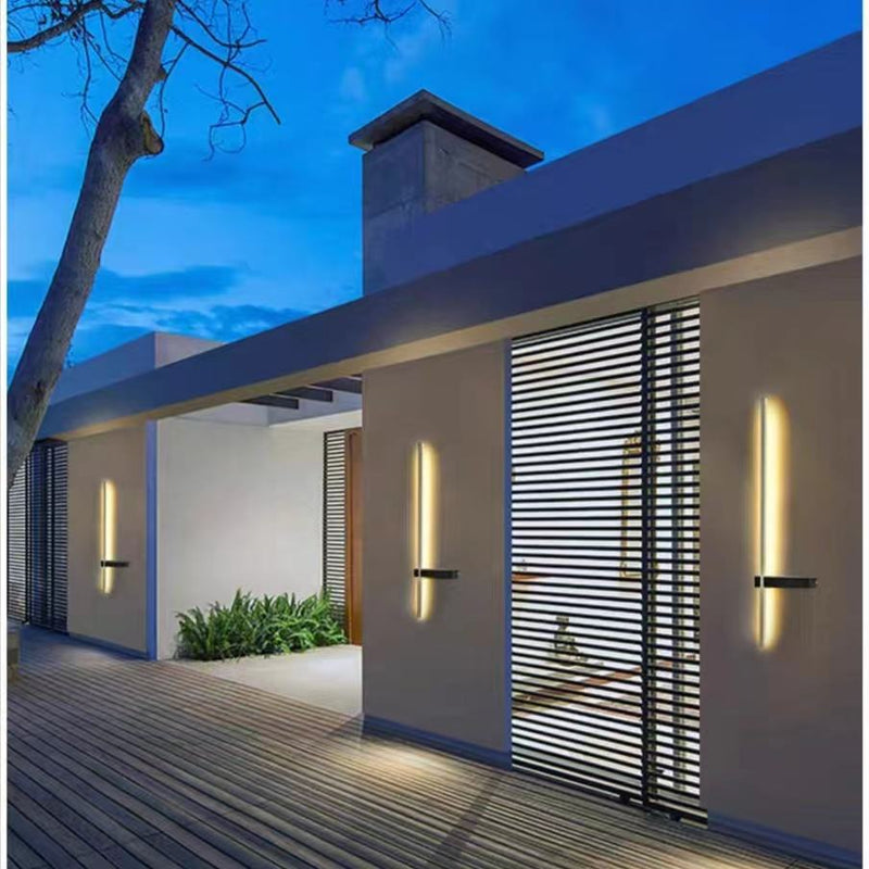 Luminária externa solar resistente à água