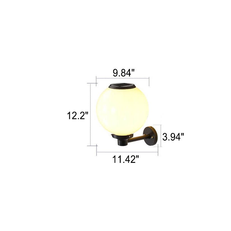 Luminária externa solar resistente à água para áreas externas