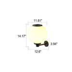 Luminária externa solar resistente à água para áreas externas