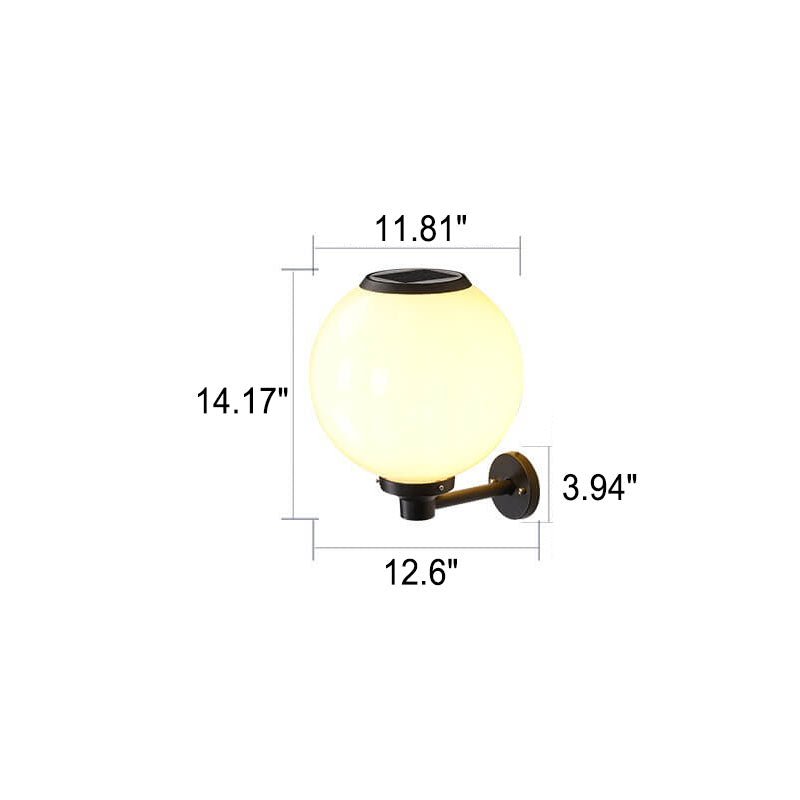 Luminária externa solar resistente à água para áreas externas