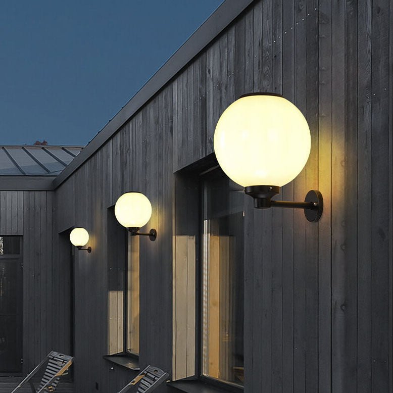 Luminária externa solar resistente à água para áreas externas